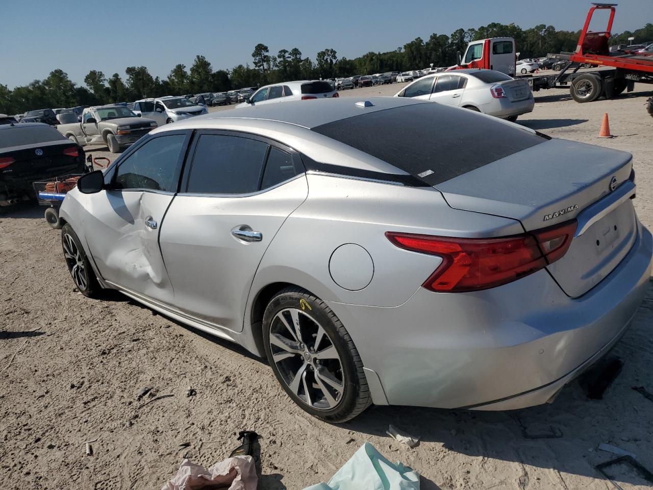 2017 Nissan Maxima VIN 1N4AA6APXHC427993 Copart auction photo, front end / side damage thumbnail 2