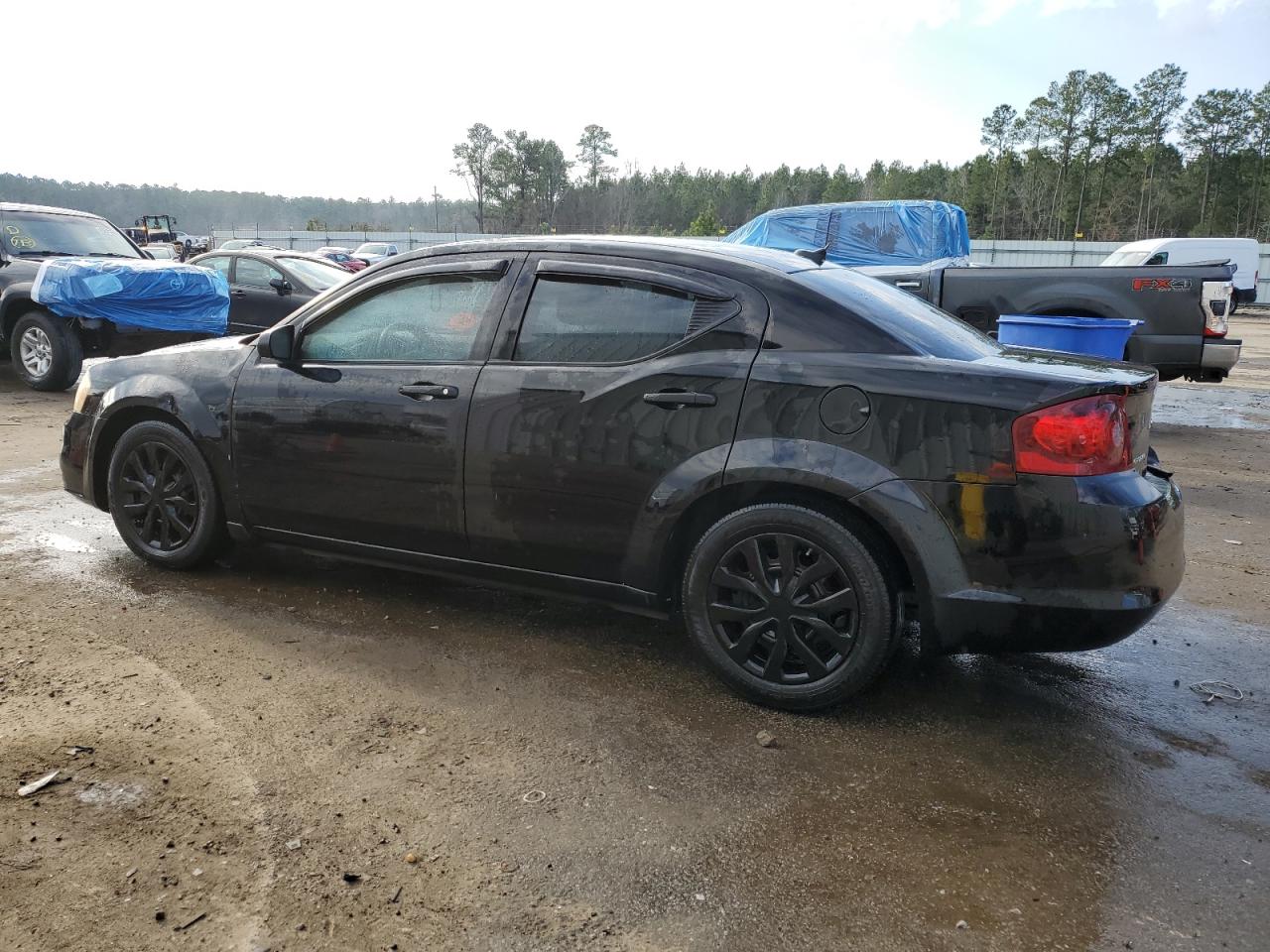 2014 Dodge Avenger VIN 1C3CDZAB6EN225513 Copart auction photo, burn damage thumbnail 2