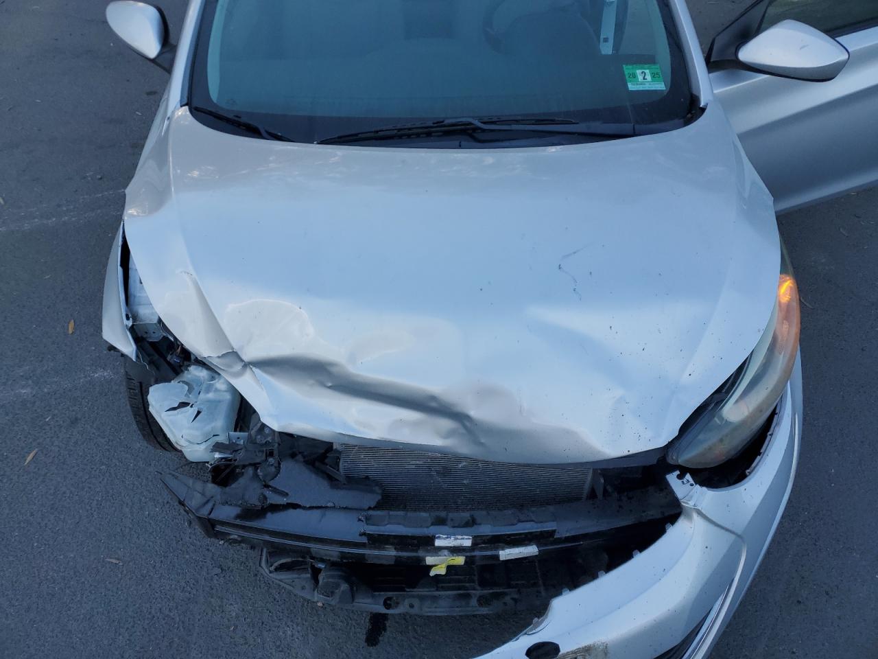 2016 Hyundai Elantra VIN 5NPDH4AE1GH659617 Copart auction photo, front end damage thumbnail 12