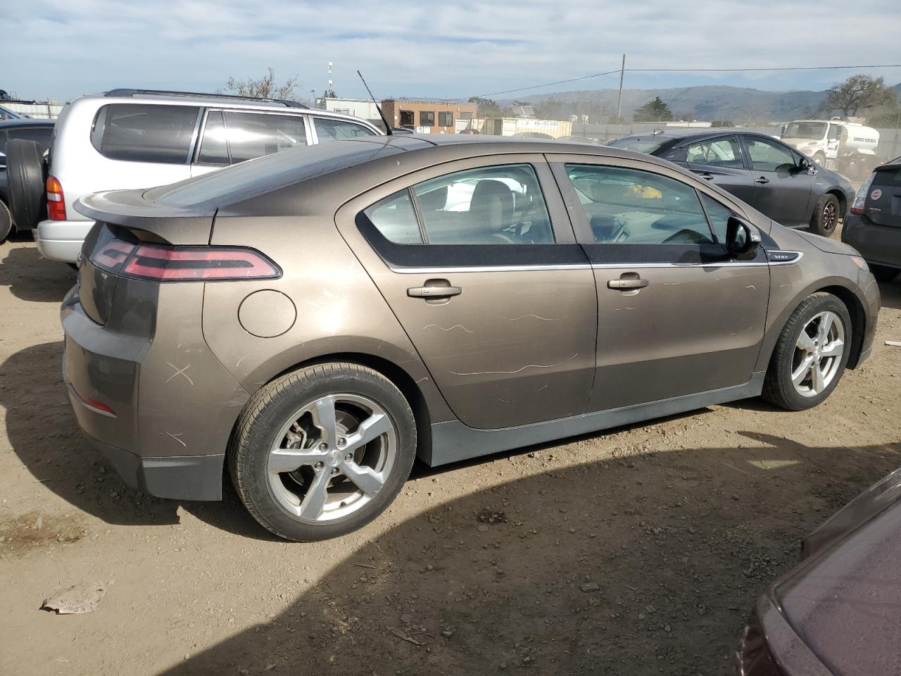 2014 Chevrolet Volt VIN 1G1RH6E42EU155043 Copart auction photo, side damage thumbnail 3