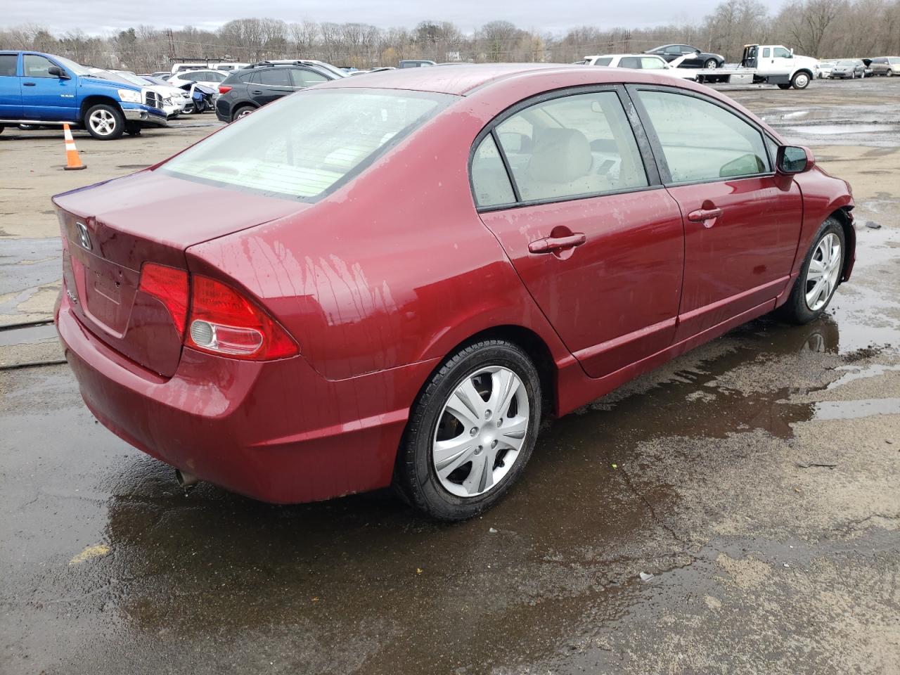 2008 Honda Civic VIN 2HGFA16578H535397 Copart auction photo, front end / minor dent/scratches damage thumbnail 3