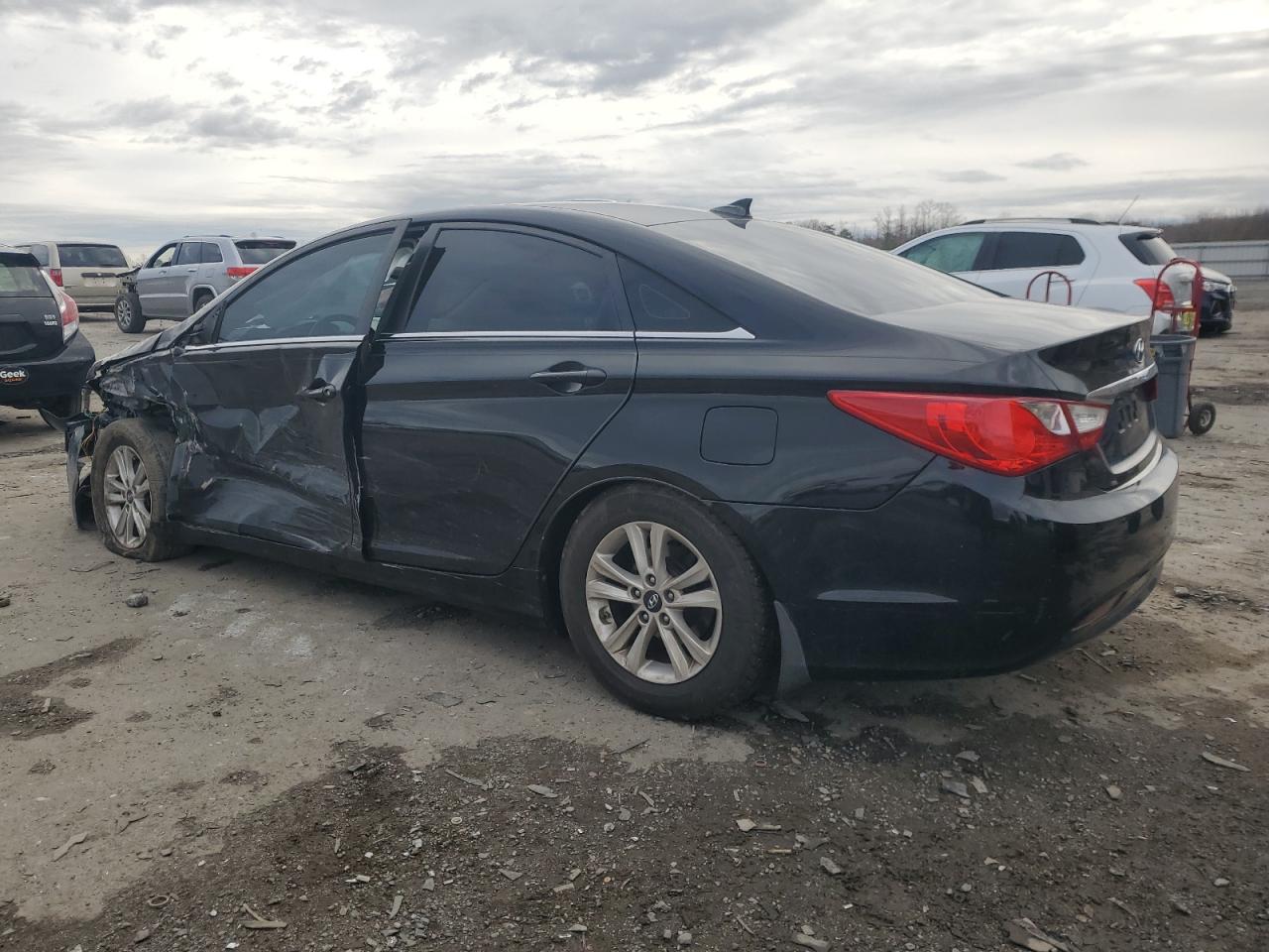 2013 Hyundai Sonata VIN 5NPEB4AC7DH665860 Copart auction photo, front end / side damage thumbnail 2