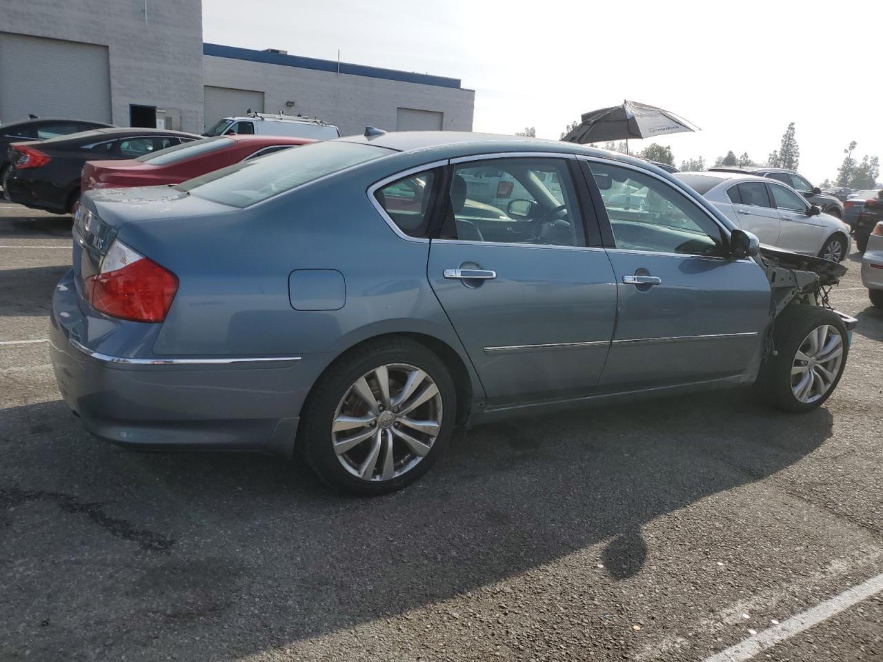 2008 Infiniti M VIN JNKAY01E68M601326 Copart auction photo, front end / side damage thumbnail 3