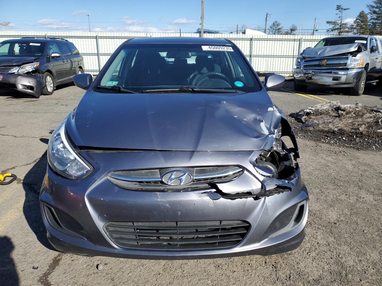 2015 Hyundai Accent VIN KMHCT5AE6FU233485 Copart auction photo, front end damage thumbnail 5