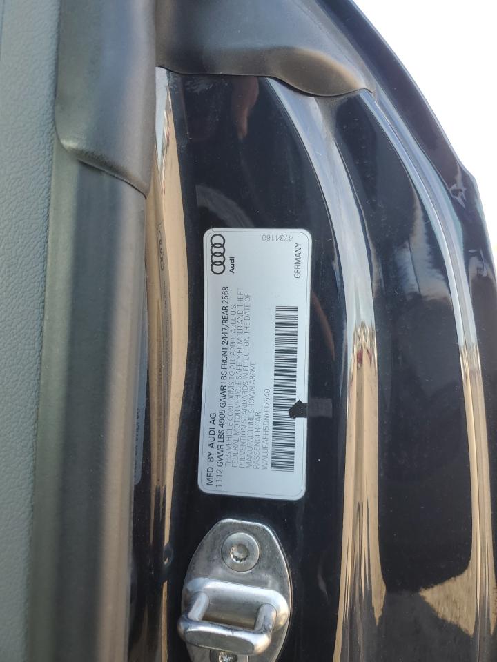 2013 Audi A5 VIN WAUJFAFH5DN007540 Copart auction photo, front end / minor dent/scratches damage thumbnail 14