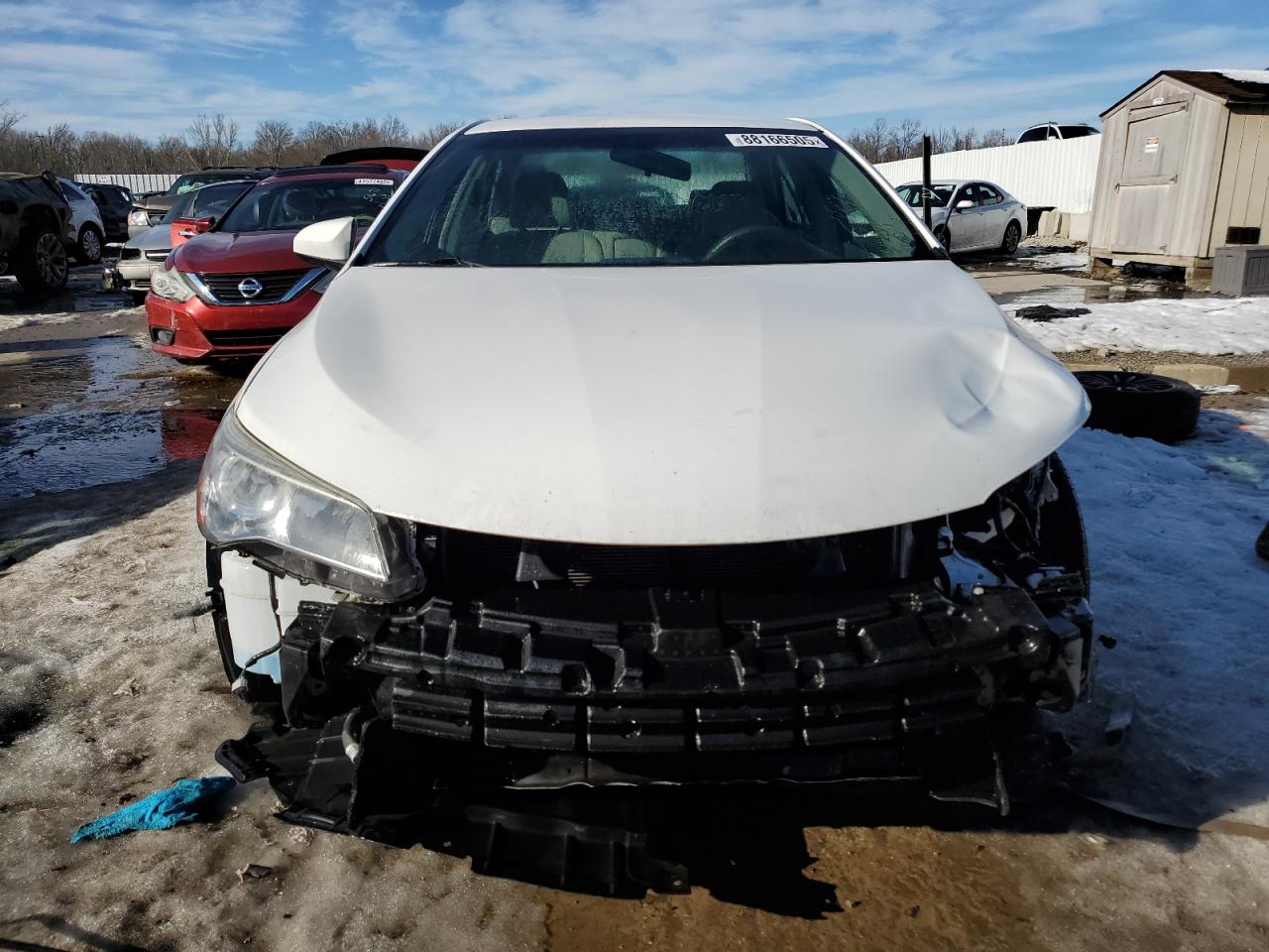 2017 Toyota Camry VIN 4T1BF1FK5HU809886 Copart auction photo, front end / side damage thumbnail 5