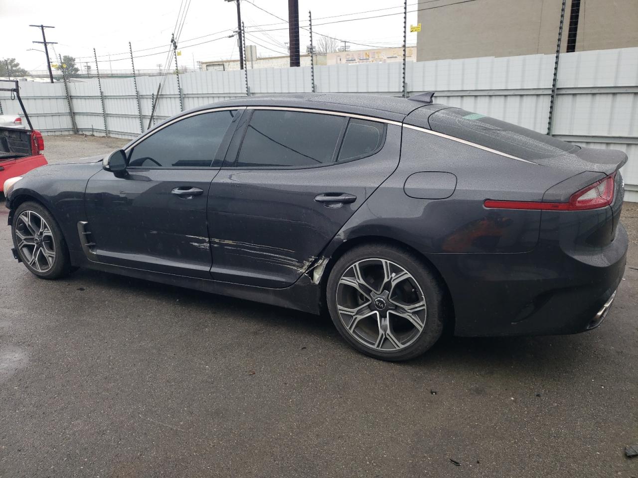 2021 KIA Stinger VIN KNAE15LA6M6094440 Copart auction photo, front end / side damage thumbnail 2