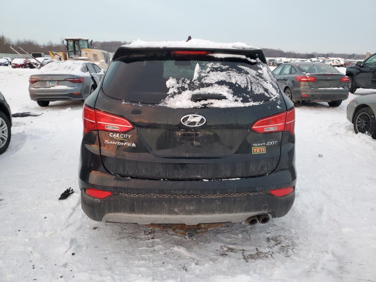 2013 Hyundai Santa Fe VIN 5XYZU3LA3DG053714 Copart auction photo, all over damage thumbnail 6