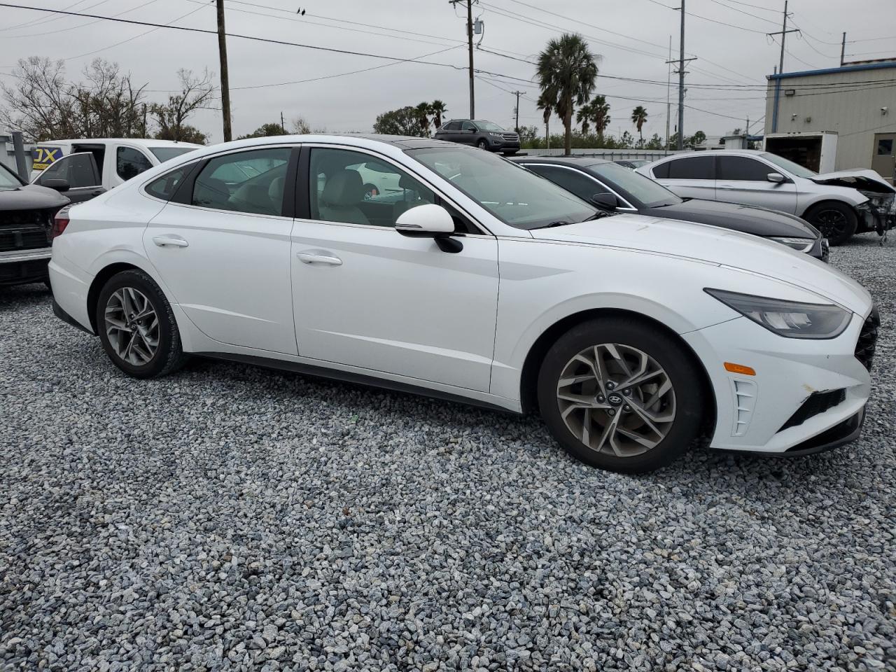 2020 Hyundai Sonata VIN 5NPEF4JA2LH002357 Copart auction photo, water/flood damage thumbnail 4