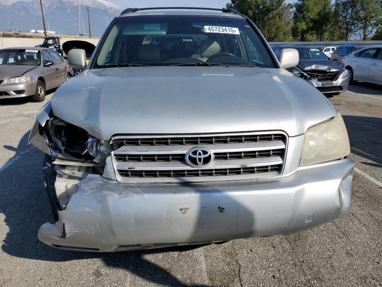 2003 Toyota Highlander VIN JTEGD21A930057271 Copart auction photo, front end damage thumbnail 5