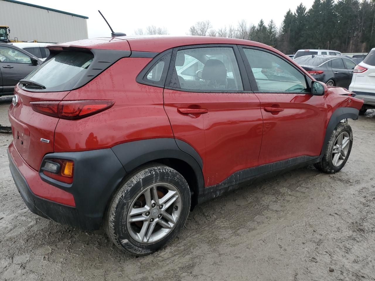 2021 Hyundai Kona VIN KM8K1CAA7MU642532 Copart auction photo, front end damage thumbnail 3