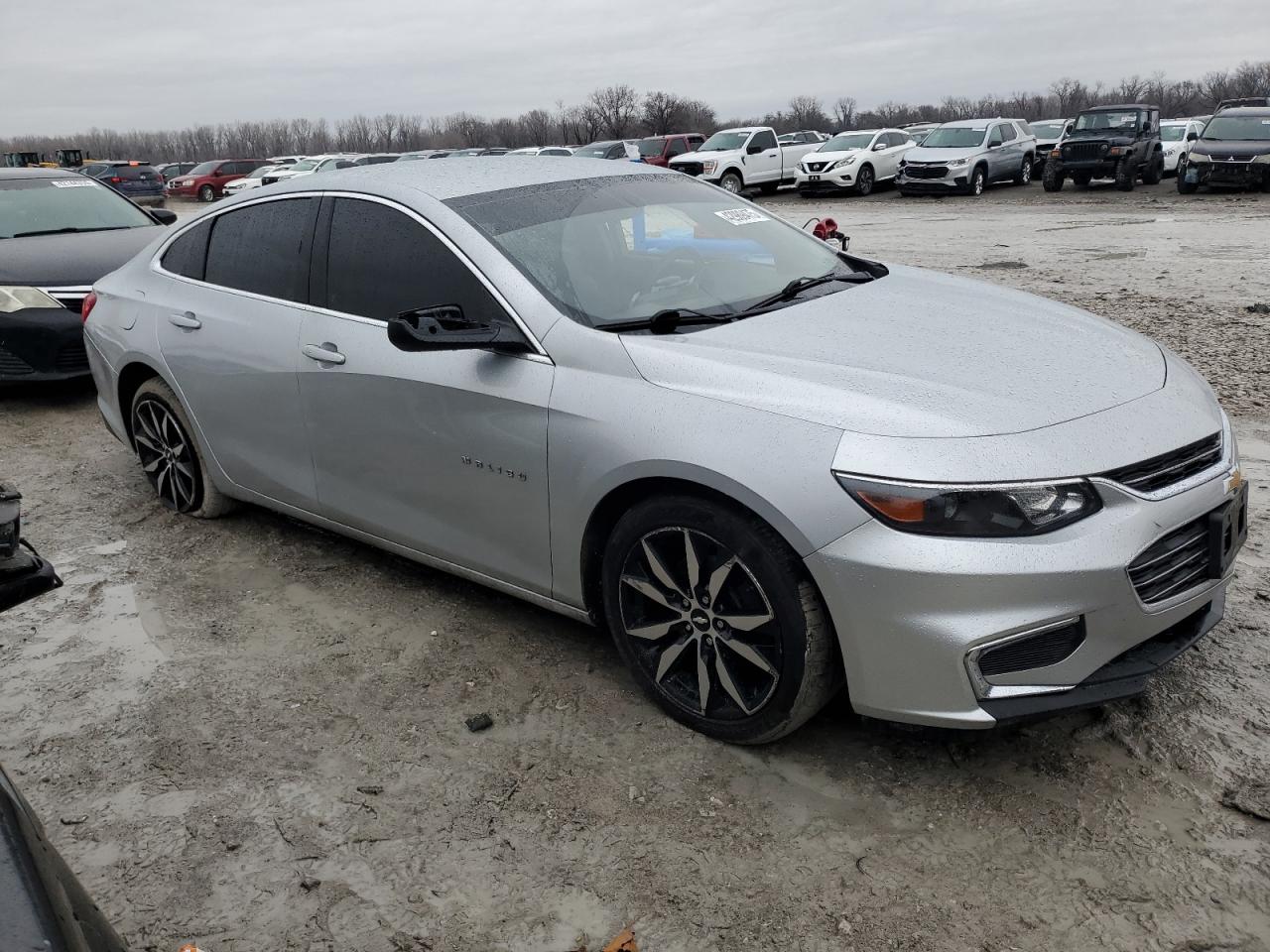 2017 Chevrolet Malibu VIN 1G1ZB5ST6HF263231 Copart auction photo, side / front end damage thumbnail 4
