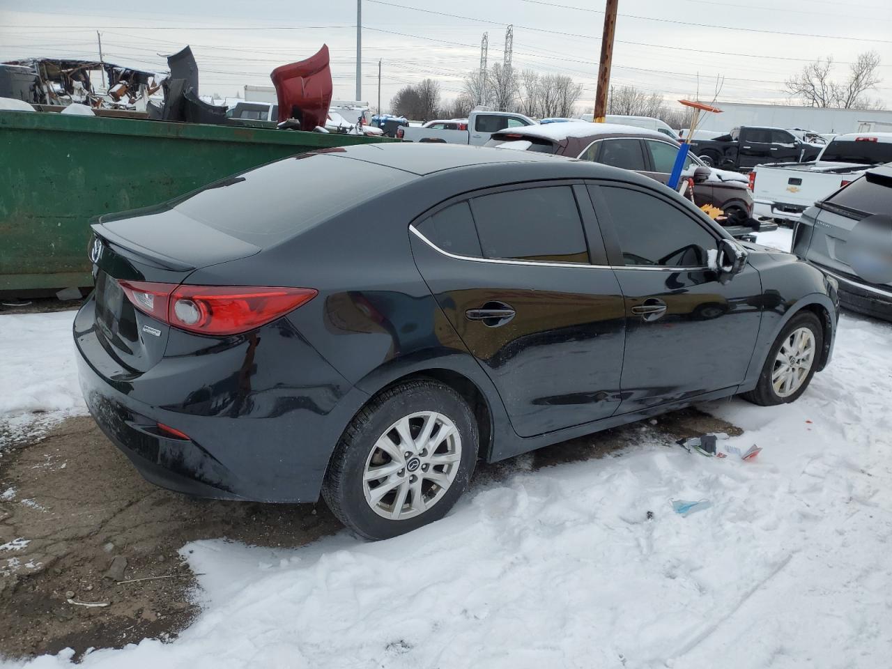 2016 Mazda 3 VIN 3MZBM1V72GM275365 Copart auction photo, side damage thumbnail 3