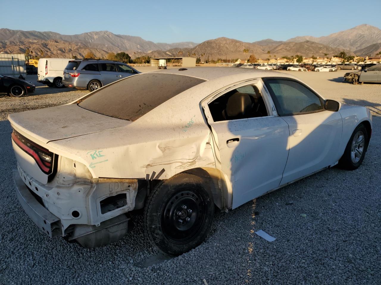 2019 Dodge Charger VIN 2C3CDXBG5KH653009 Copart auction photo, all over damage thumbnail 3