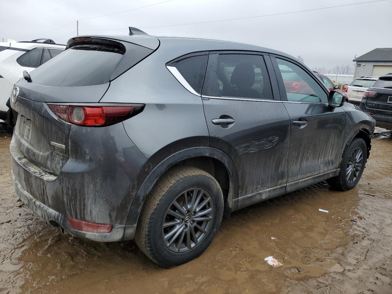 2020 Mazda CX-5 VIN JM3KFBCMXL0857147 Copart auction photo, front end / side damage thumbnail 3