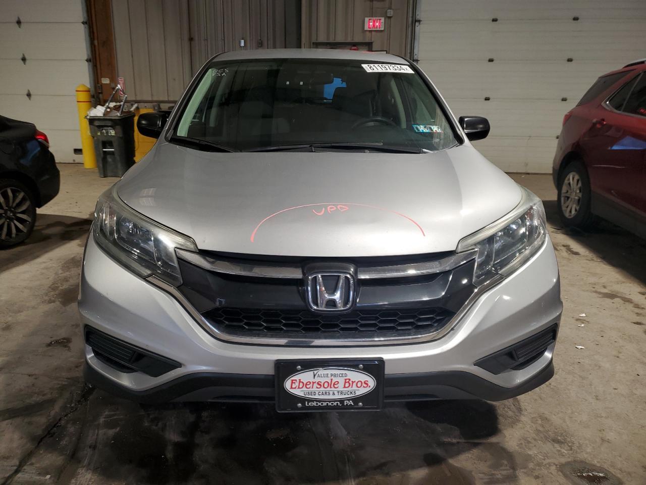 2015 Honda CR-V VIN 5J6RM4H36FL119870 Copart auction photo, rear end / side damage thumbnail 5