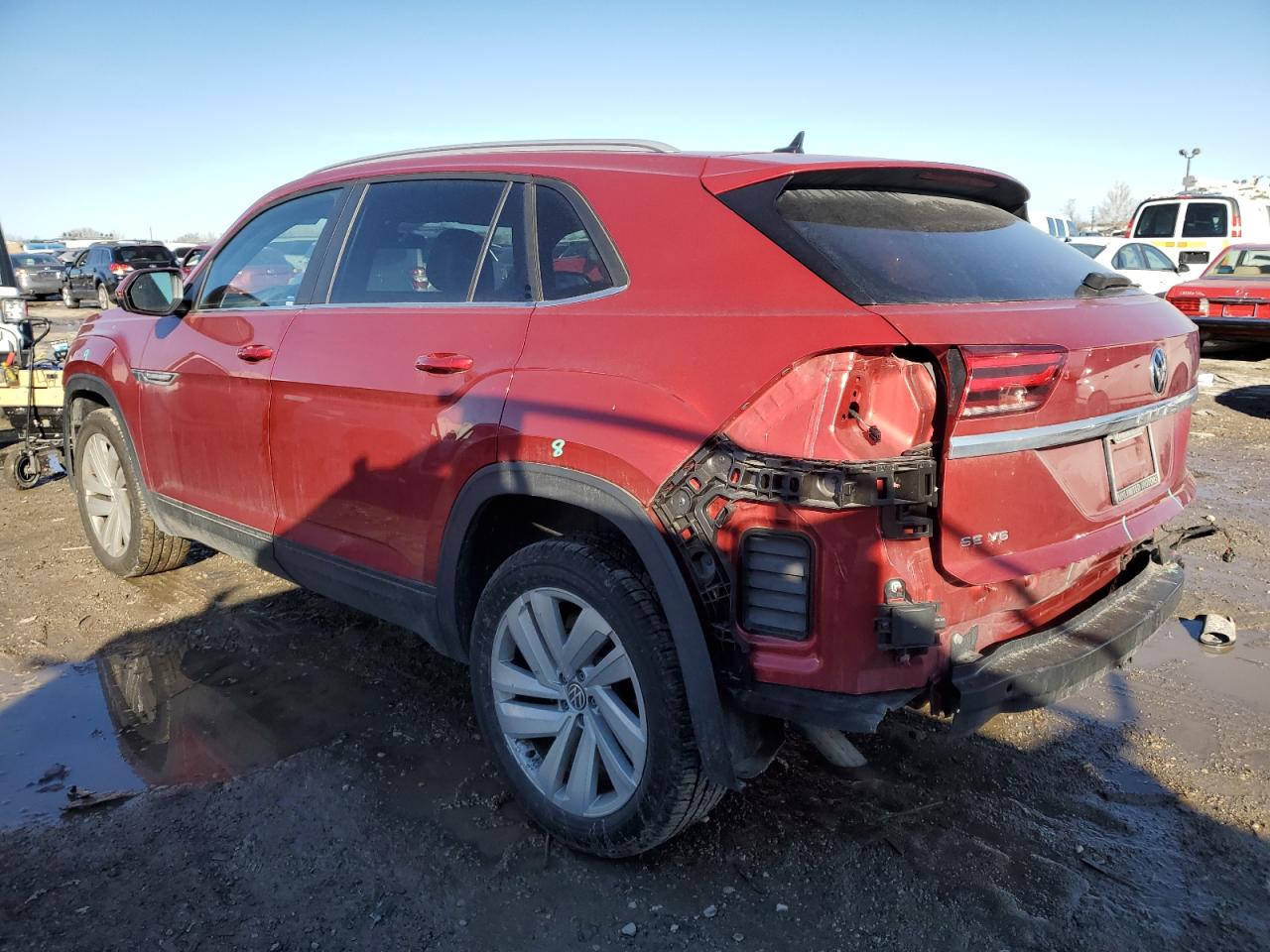 2021 Volkswagen Atlas VIN 1V2JE2CAXMC241234 Copart auction photo, front end / rear end damage thumbnail 2