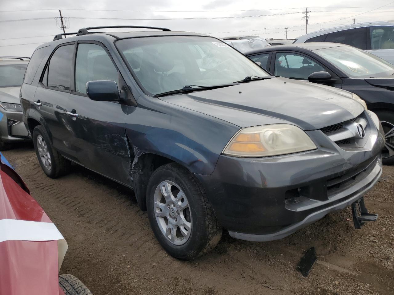2005 Acura MDX VIN 2HNYD188X5H552710 Copart auction photo, front end / side damage thumbnail 4