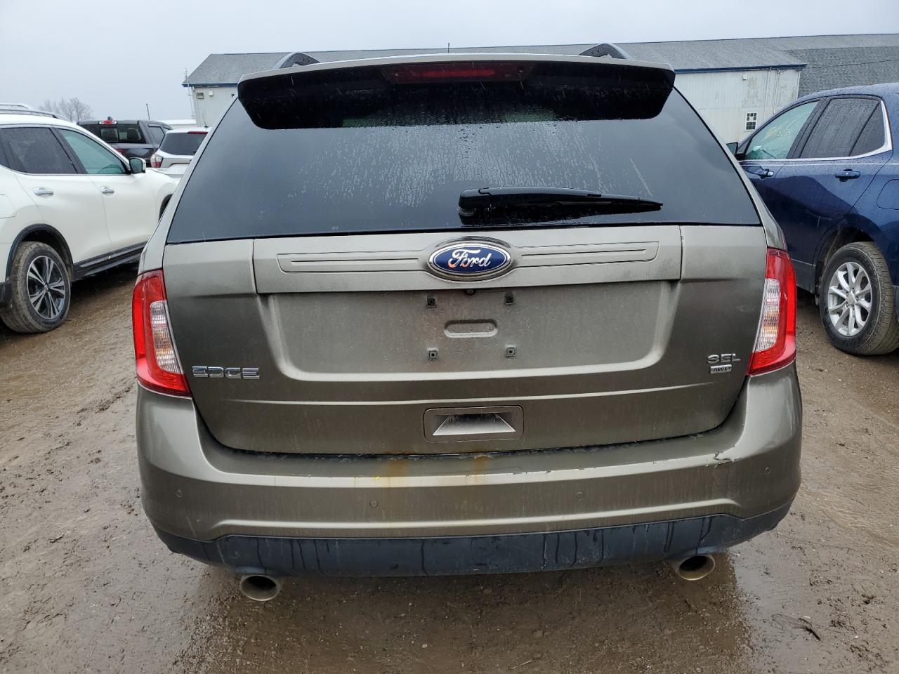 2014 Ford Edge VIN 2FMDK4JC4EBB74215 Copart auction photo, front end / side damage thumbnail 6