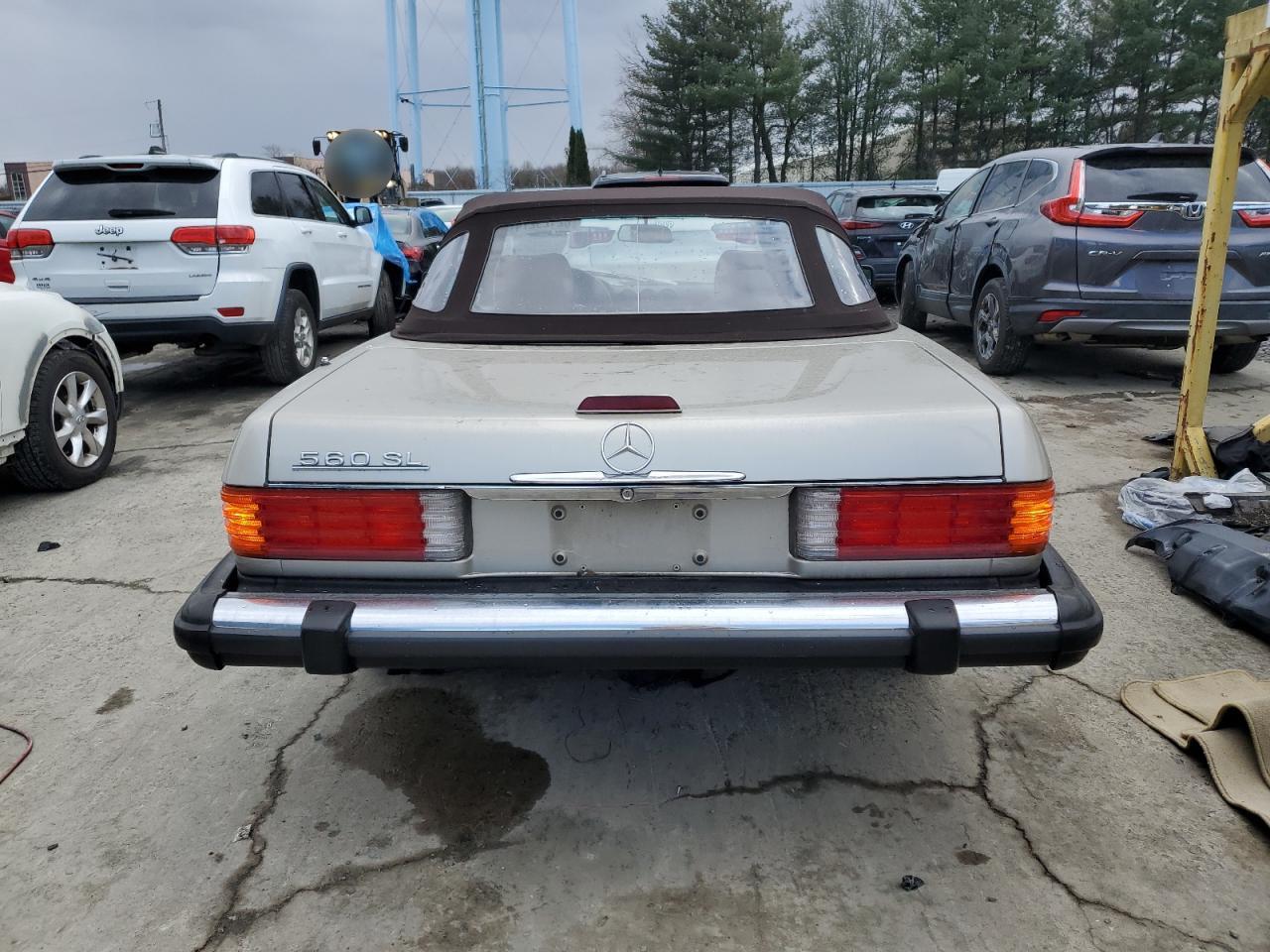 1989 Mercedes-Benz SL-klasse VIN WDBBA48D0KA099001 Copart auction photo, front end damage thumbnail 6