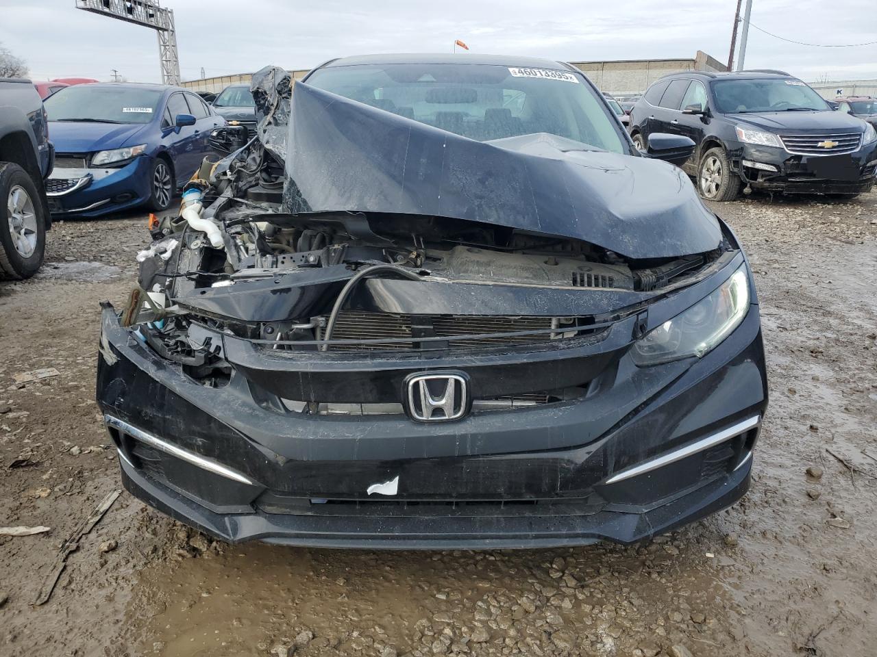 2020 Honda Civic VIN 19XFC2F62LE025695 Copart auction photo, front end damage thumbnail 5