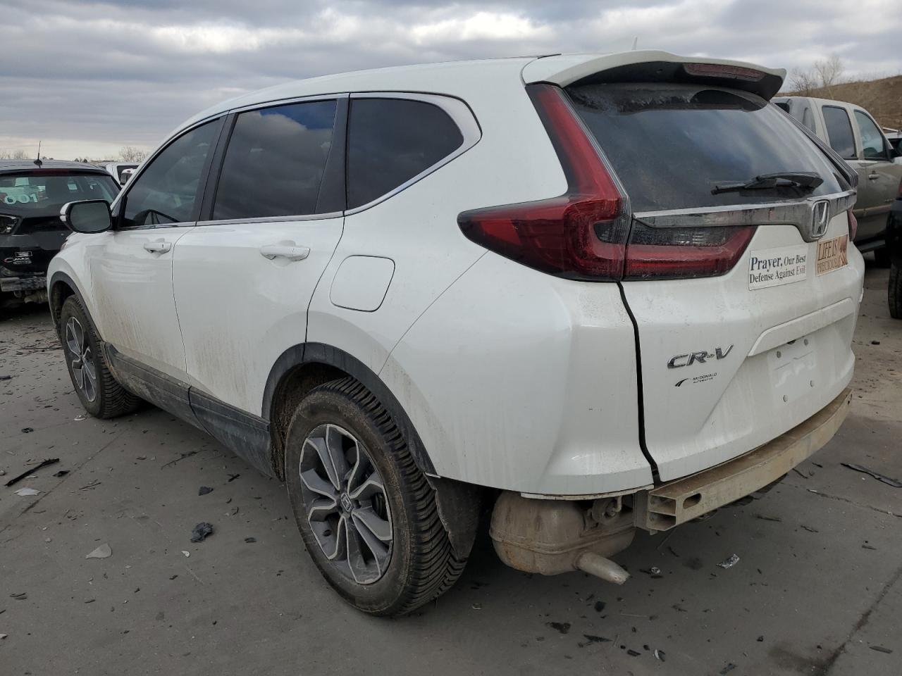 2021 Honda CR-V VIN 2HKRW2H87MH647256 Copart auction photo, rear end / side damage thumbnail 2