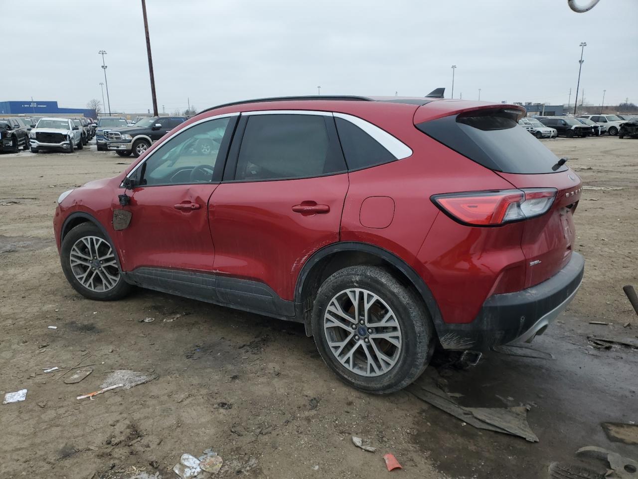 2021 Ford Escape VIN 1FMCU9H61MUB23847 Copart auction photo, front end / side damage thumbnail 2