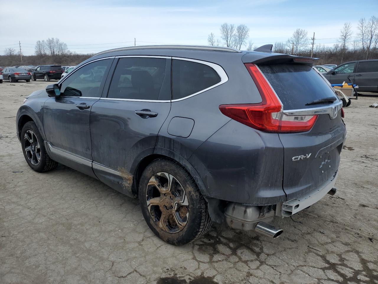 2019 Honda CR-V VIN JHLRW2H92KX012118 Copart auction photo, side / rear end damage thumbnail 2