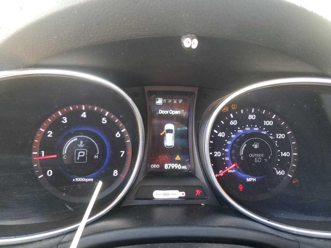 2014 Hyundai Santa Fe VIN 5XYZUDLA9EG212520 Copart auction photo, rollover damage thumbnail 9