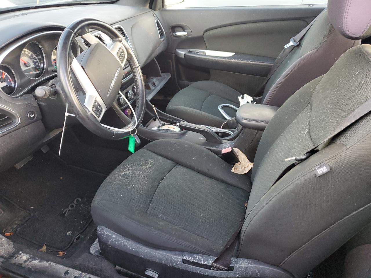 2012 Chrysler 200 VIN 1C3BCBEB9CN179947 Copart auction photo, front end / water/flood damage thumbnail 7