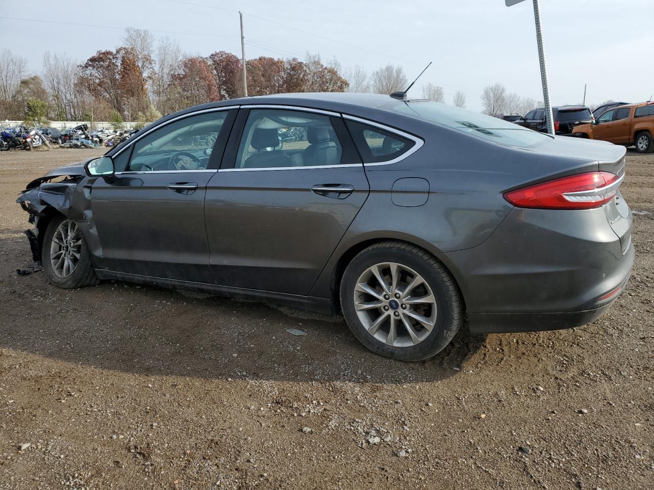 2017 Ford Fusion VIN 3FA6P0HD6HR348951 Copart auction photo, side / front end damage thumbnail 2