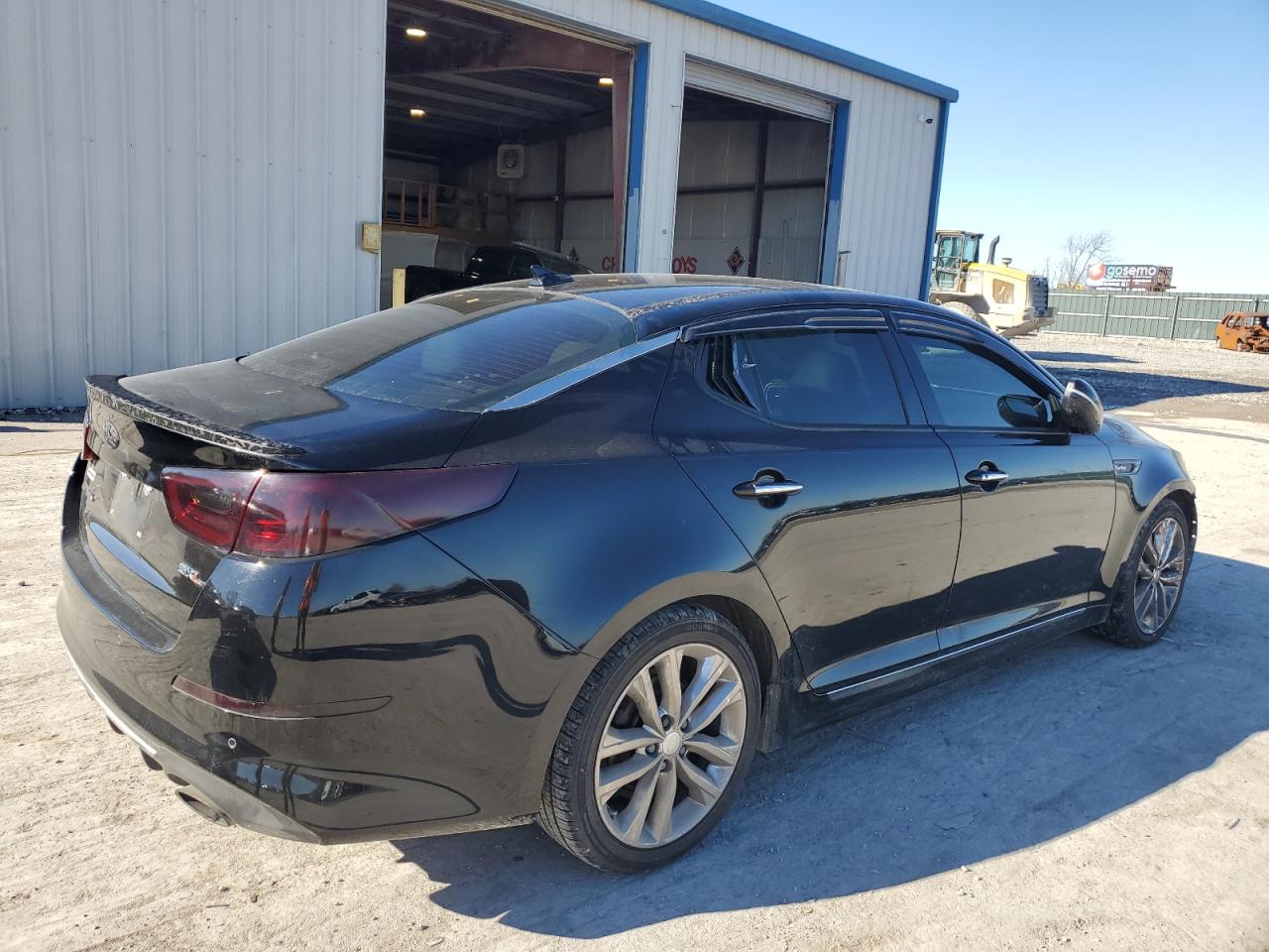 2014 KIA Optima VIN 5XXGR4A68EG334376 Copart auction photo, front end damage thumbnail 3