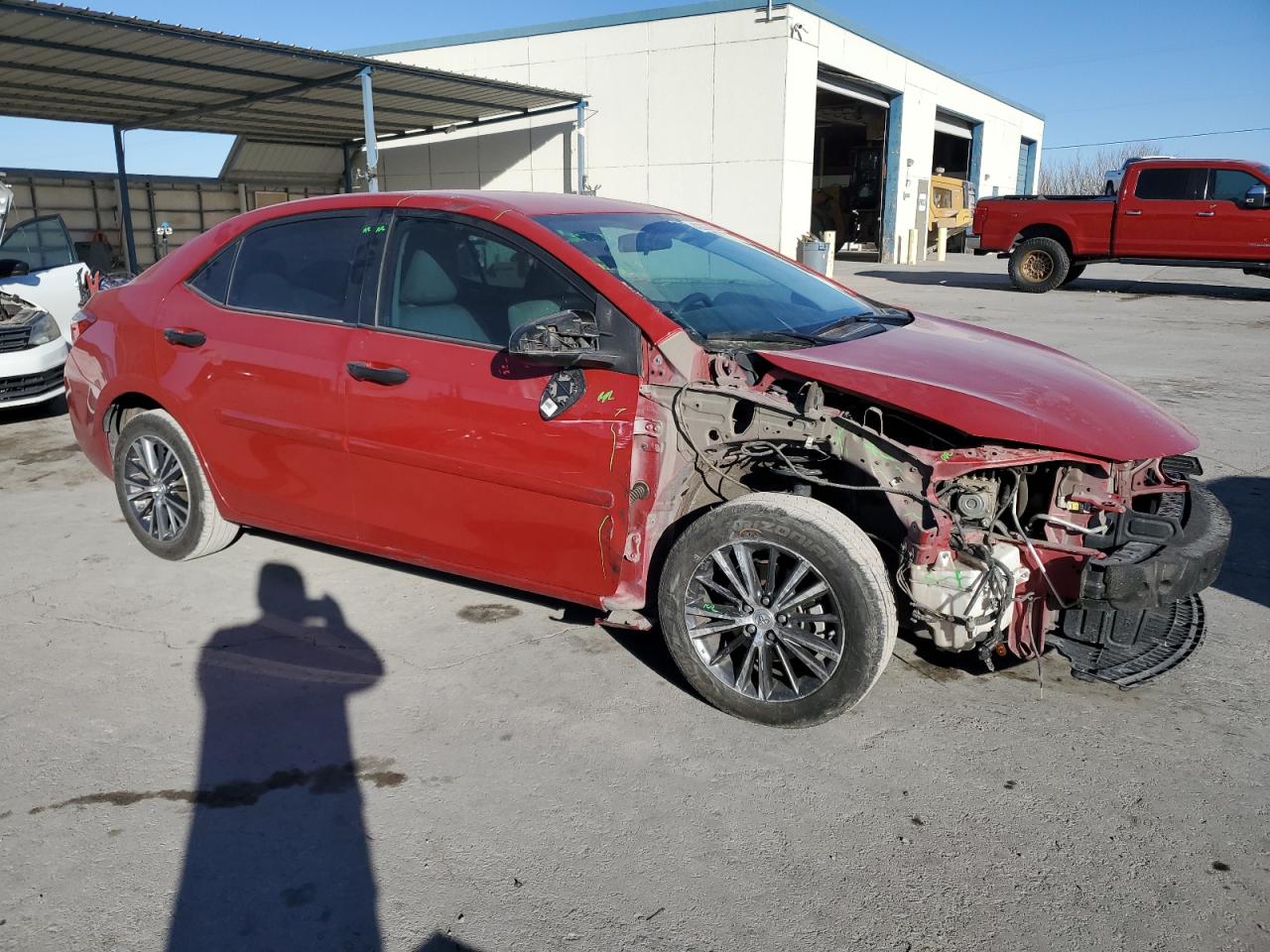 2016 Toyota Corolla VIN 2T1BURHE1GC612760 Copart auction photo, front end damage thumbnail 4