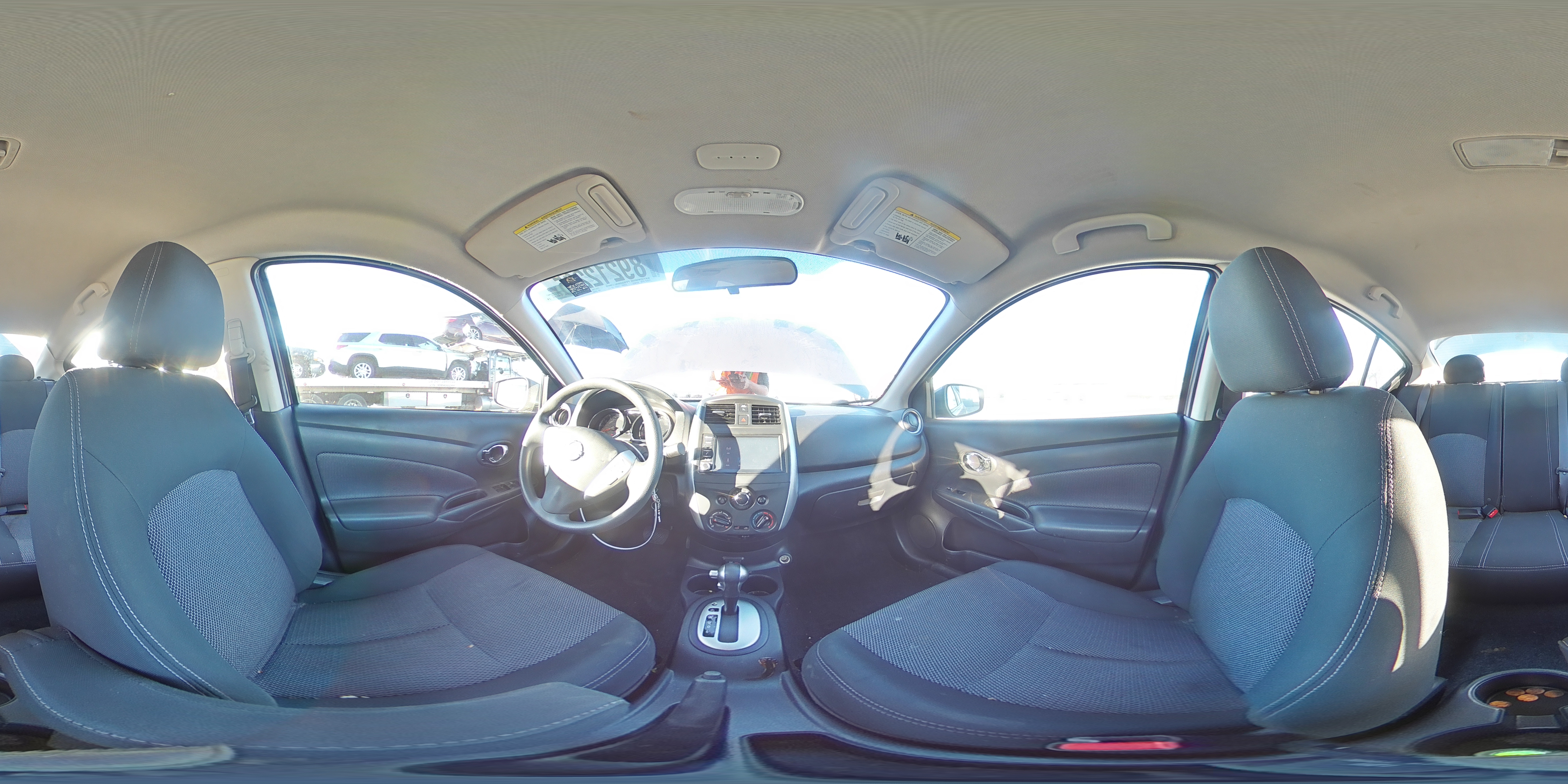 2019 Nissan Versa VIN 3N1CN7AP4KL829987 Copart auction photo, front end / rear end damage thumbnail 12