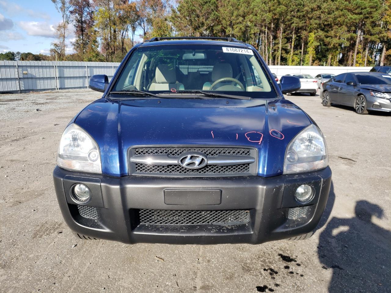 2007 Hyundai Tucson VIN KM8JN12D67U619048 Copart auction photo, rear end damage thumbnail 5