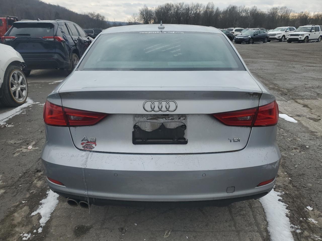 2015 Audi A3 VIN WAUCJGFF1F1059055 Copart auction photo, front end / side damage thumbnail 6