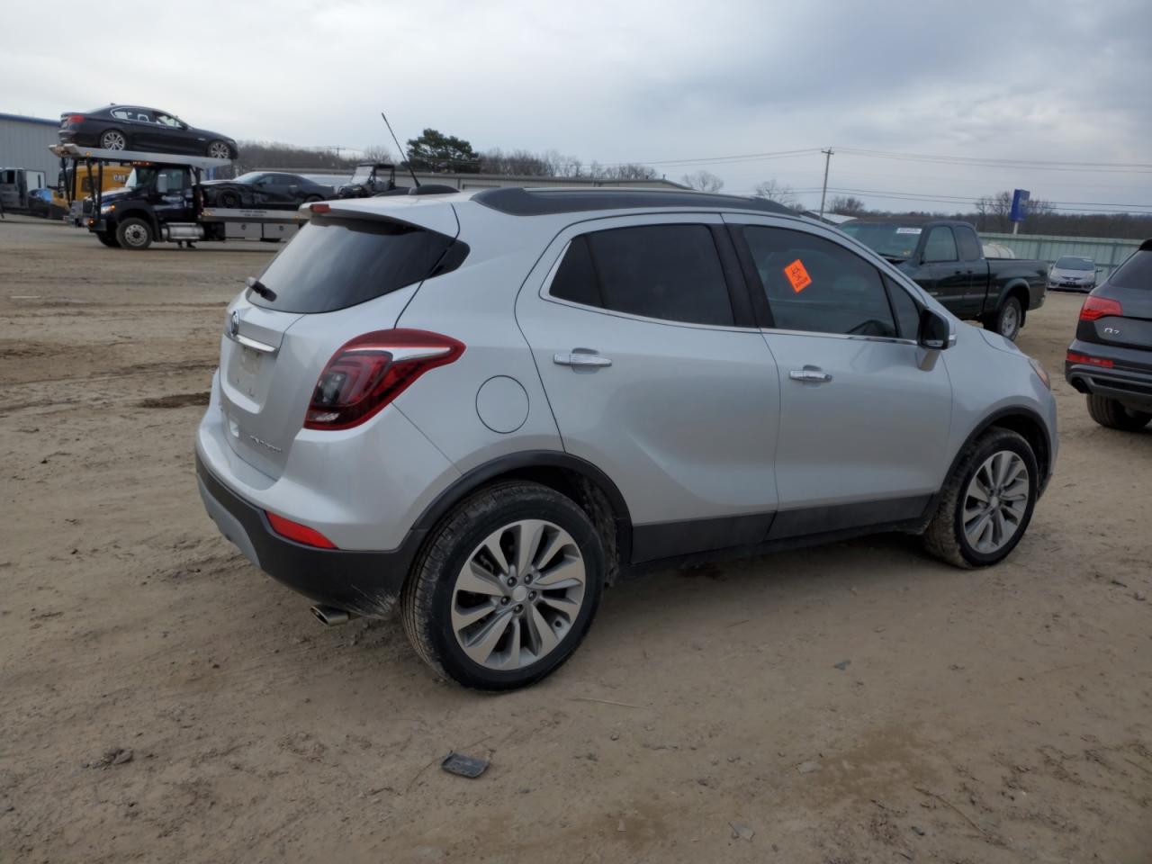 2017 Buick Encore VIN KL4CJASBXHB013749 Copart auction photo, side / rear end damage thumbnail 3