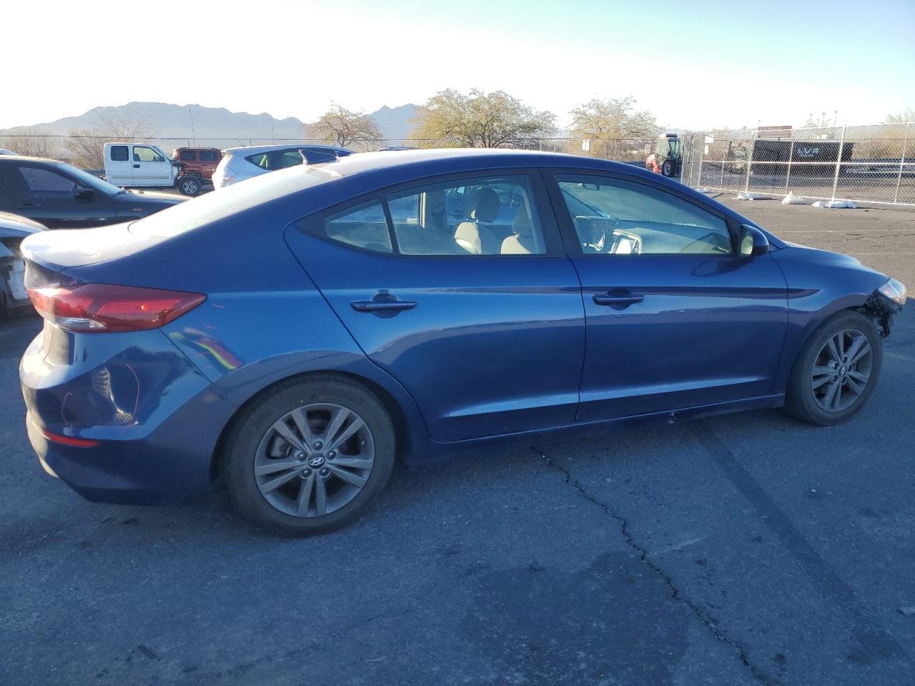 2018 Hyundai Elantra VIN 5NPD84LF1JH315766 Copart auction photo, front end / side damage thumbnail 3