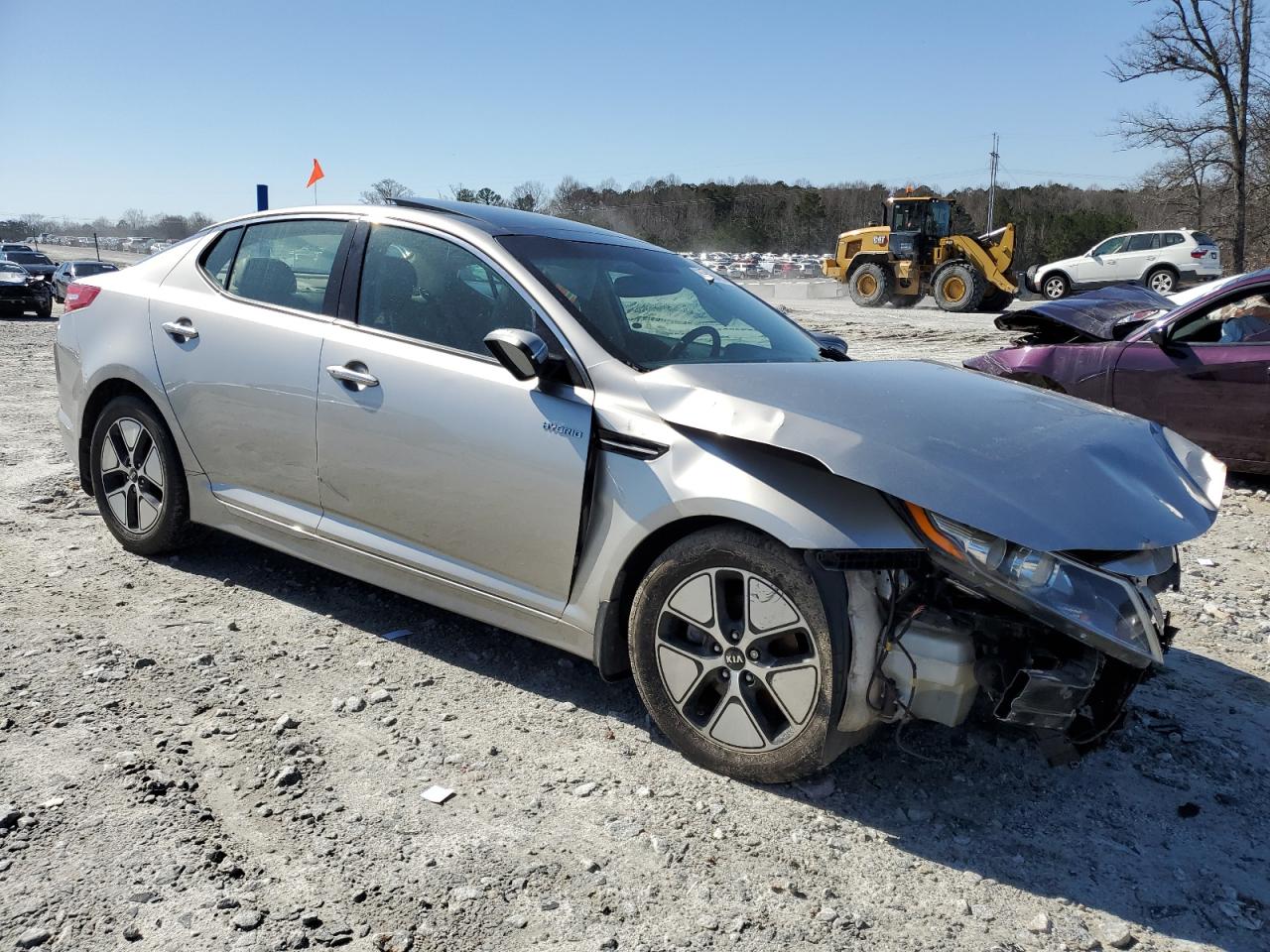 2013 KIA Optima VIN KNAGM4AD9D5057752 Copart auction photo, front end damage thumbnail 4