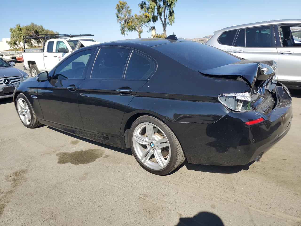 2014 BMW 5er VIN WBA5B1C57ED478779 Copart auction photo, rear end damage thumbnail 2