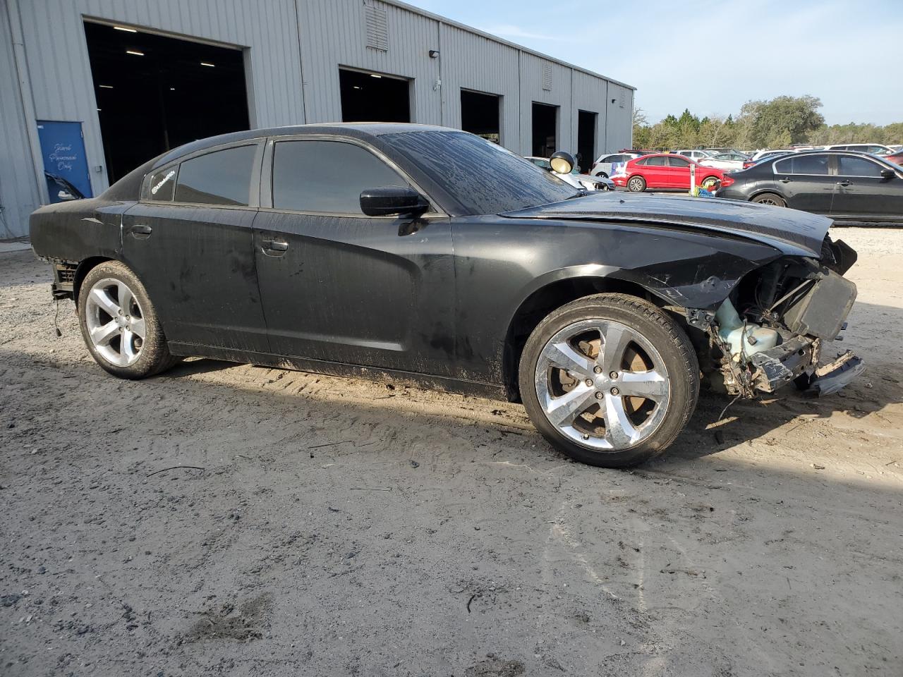 2014 Dodge Charger VIN 2C3CDXAT9EH244563 Copart auction photo, front end / rear end damage thumbnail 4