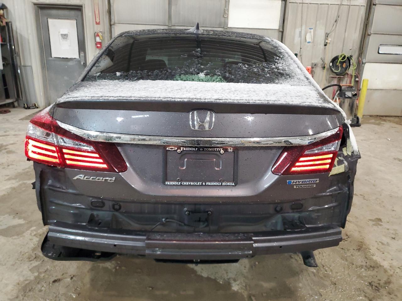 2017 Honda Accord VIN JHMCR6F72HC031091 Copart auction photo, rear end / side damage thumbnail 6