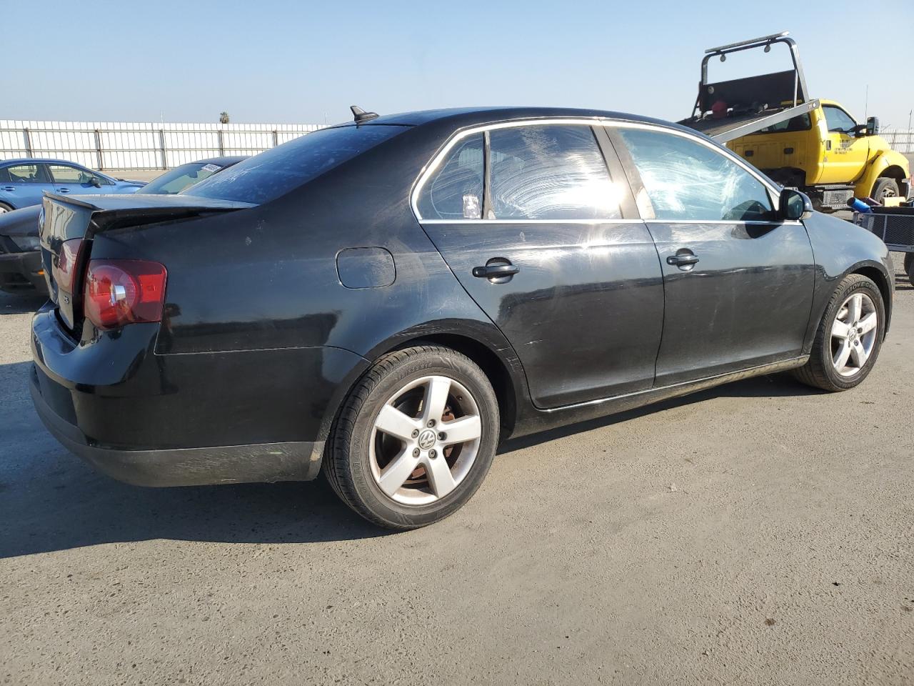 2008 Volkswagen Jetta VIN 3VWRZ71K28M030807 Copart auction photo, rear end damage thumbnail 3