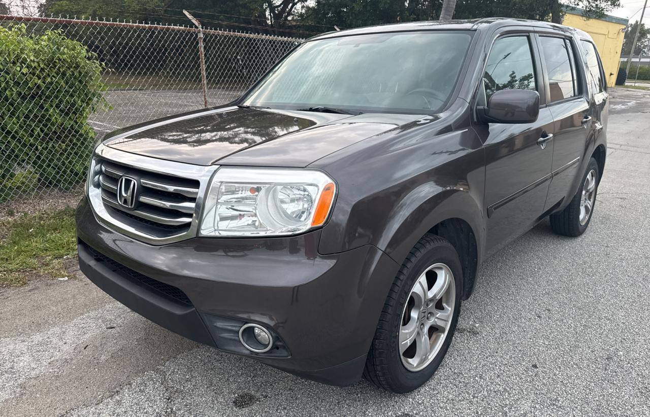 2013 Honda Pilot VIN 5FNYF3H44DB012587 Copart auction photo, normal wear damage thumbnail 2