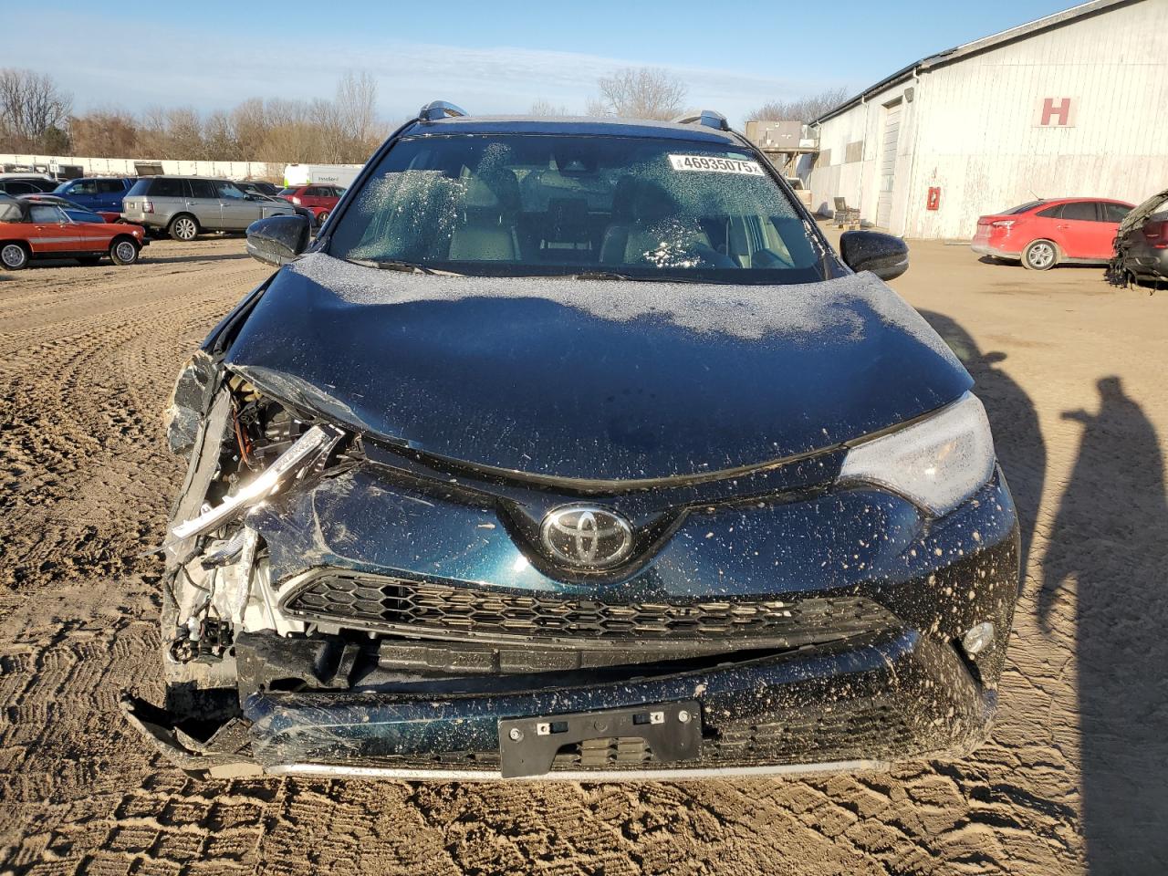 2017 Toyota RAV 4 VIN 2T3JFREV3HW584509 Copart auction photo, front end / side damage thumbnail 5