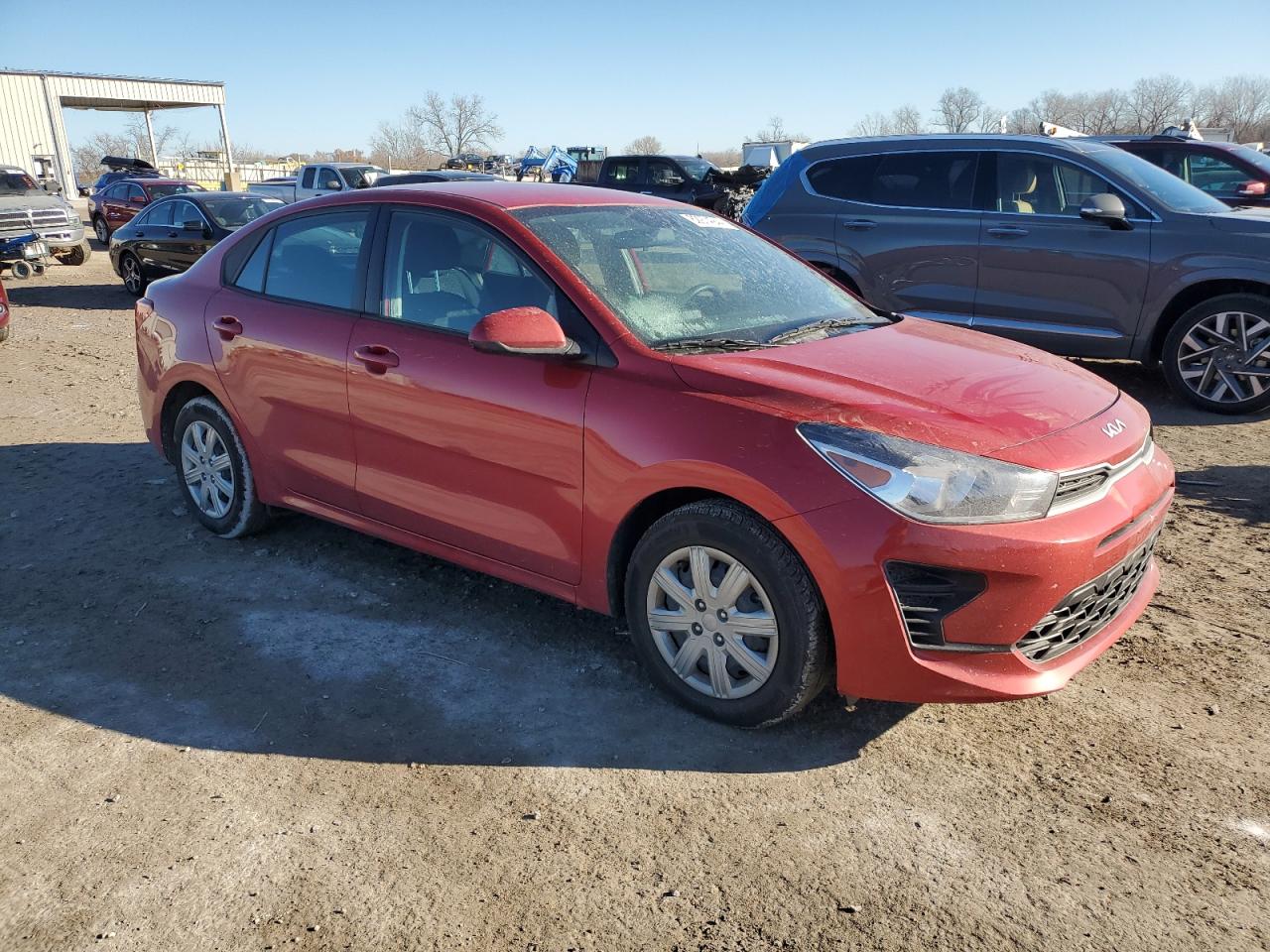 2023 KIA Rio VIN 3KPA24AD0PE622428 Copart auction photo, front end / undercarriage damage thumbnail 4