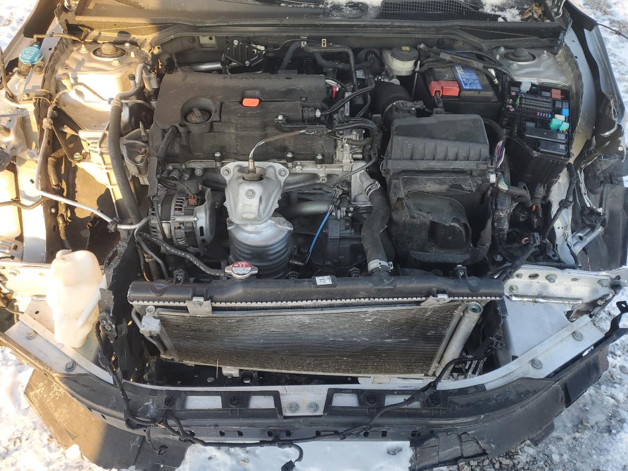 2022 Honda Civic VIN 2HGFE2F55NH549417 Copart auction photo, front end / rear end damage thumbnail 12