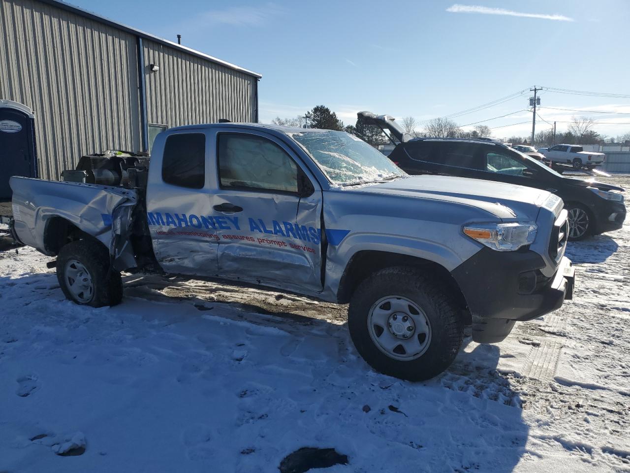 2022 Toyota Tacoma VIN 3TYSX5ENXNT015314 Copart auction photo, rollover damage thumbnail 4