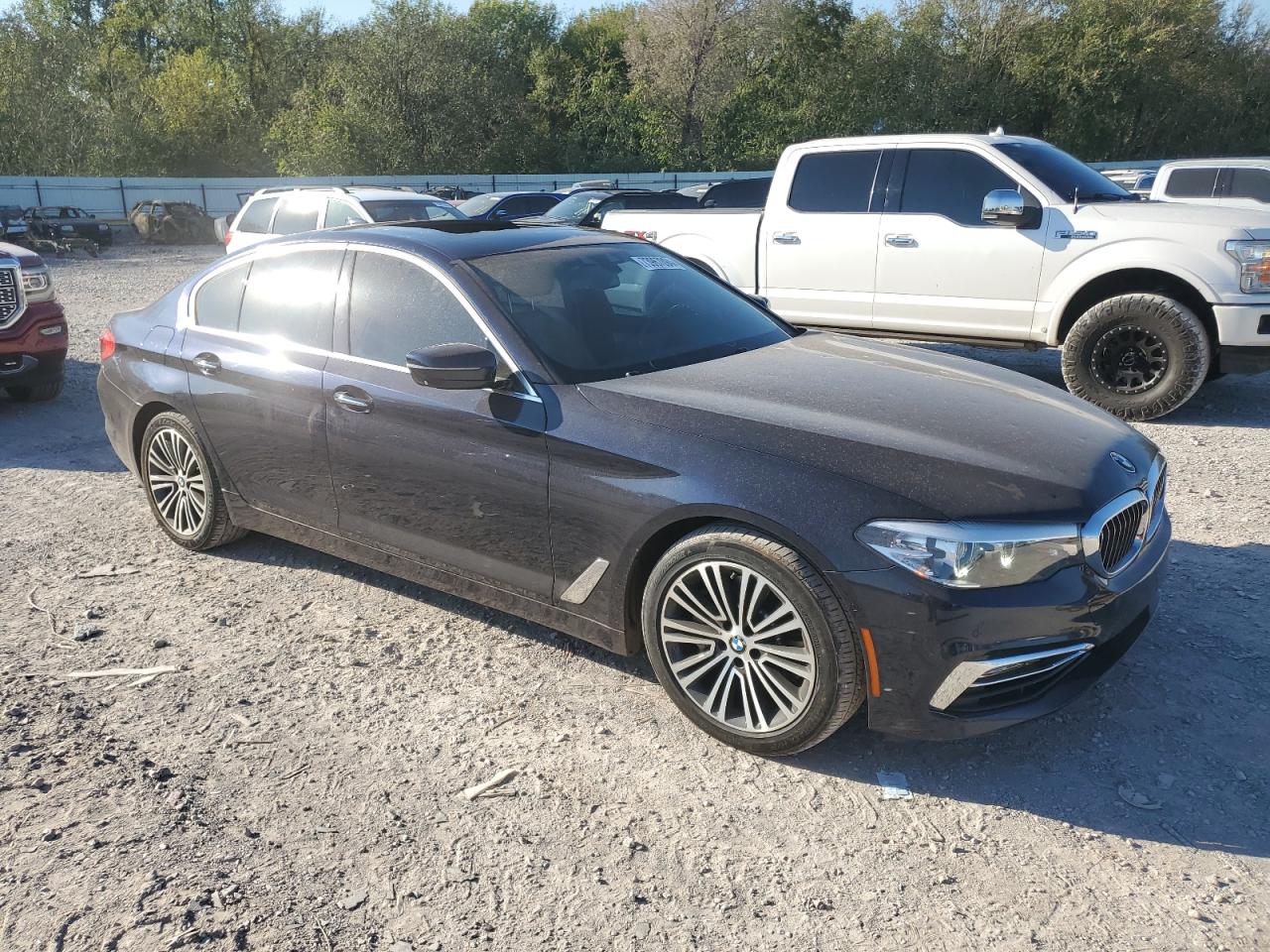 2018 BMW 5er VIN WBAJA5C52JWA38138 Copart auction photo, hail / minor dent/scratches damage thumbnail 4