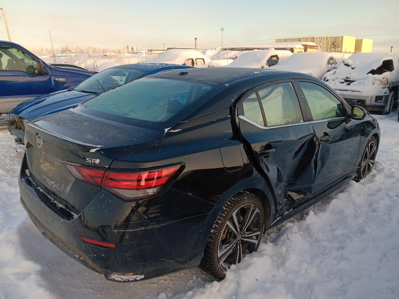 2022 Nissan Sentra VIN 3N1AB8DV8NY315986 Copart auction photo, side damage thumbnail 3